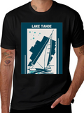 Lake Tahoe Sailboat Graphic Tee