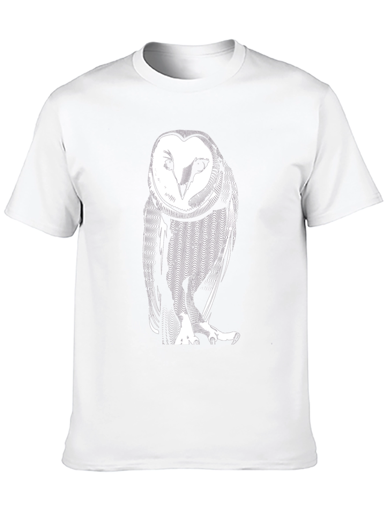 Owl Graphic Print Black T-Shirt