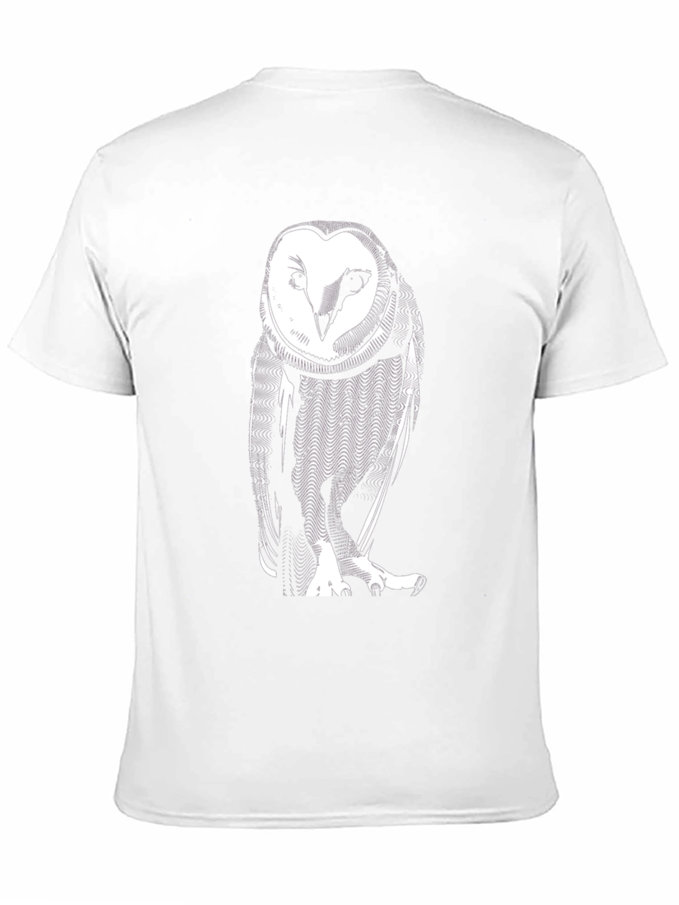 Owl Graphic Print Black T-Shirt
