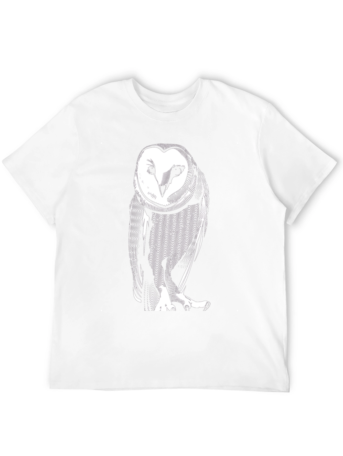 Owl Graphic Print Black T-Shirt