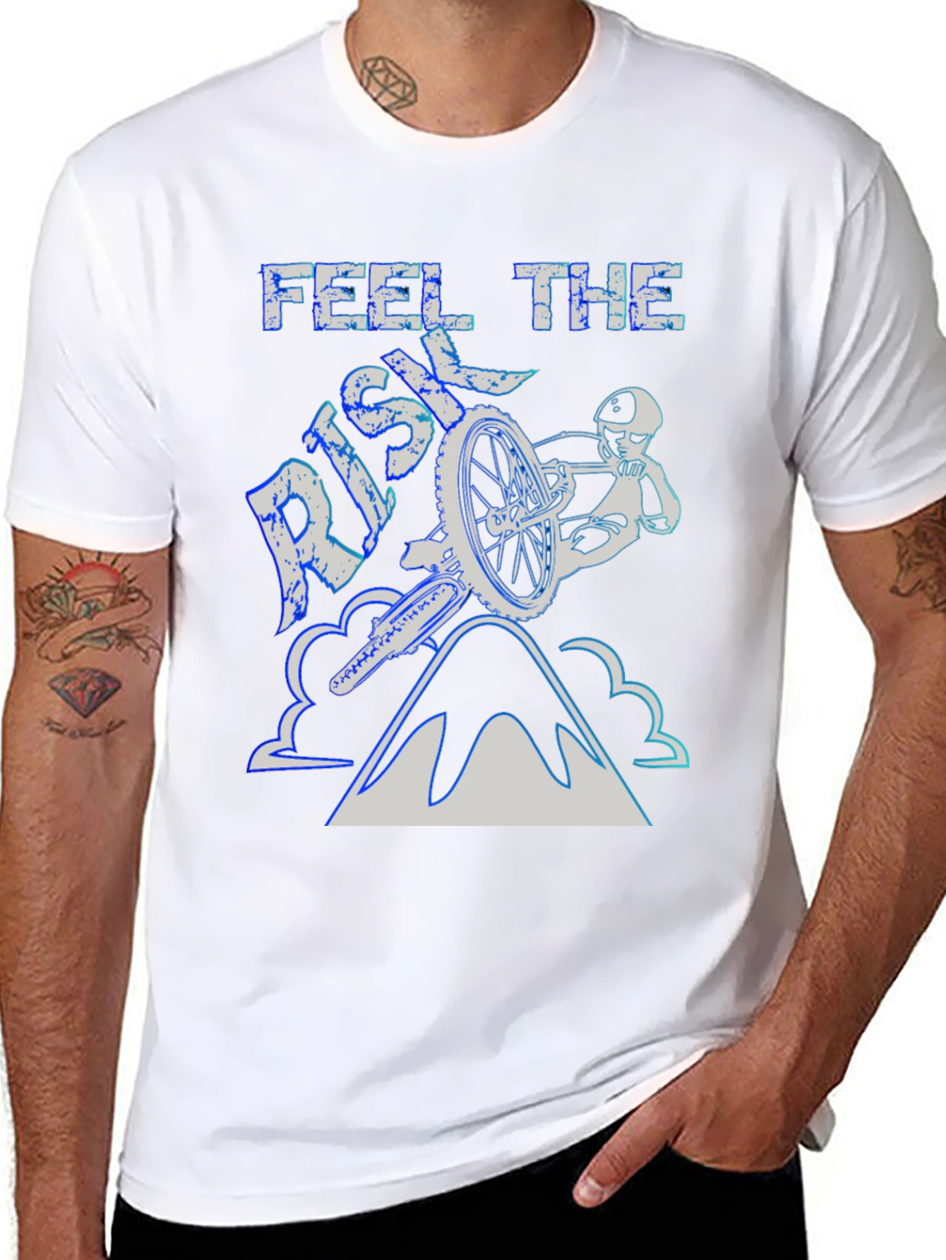 Feel the Risk Biking T-Shirt