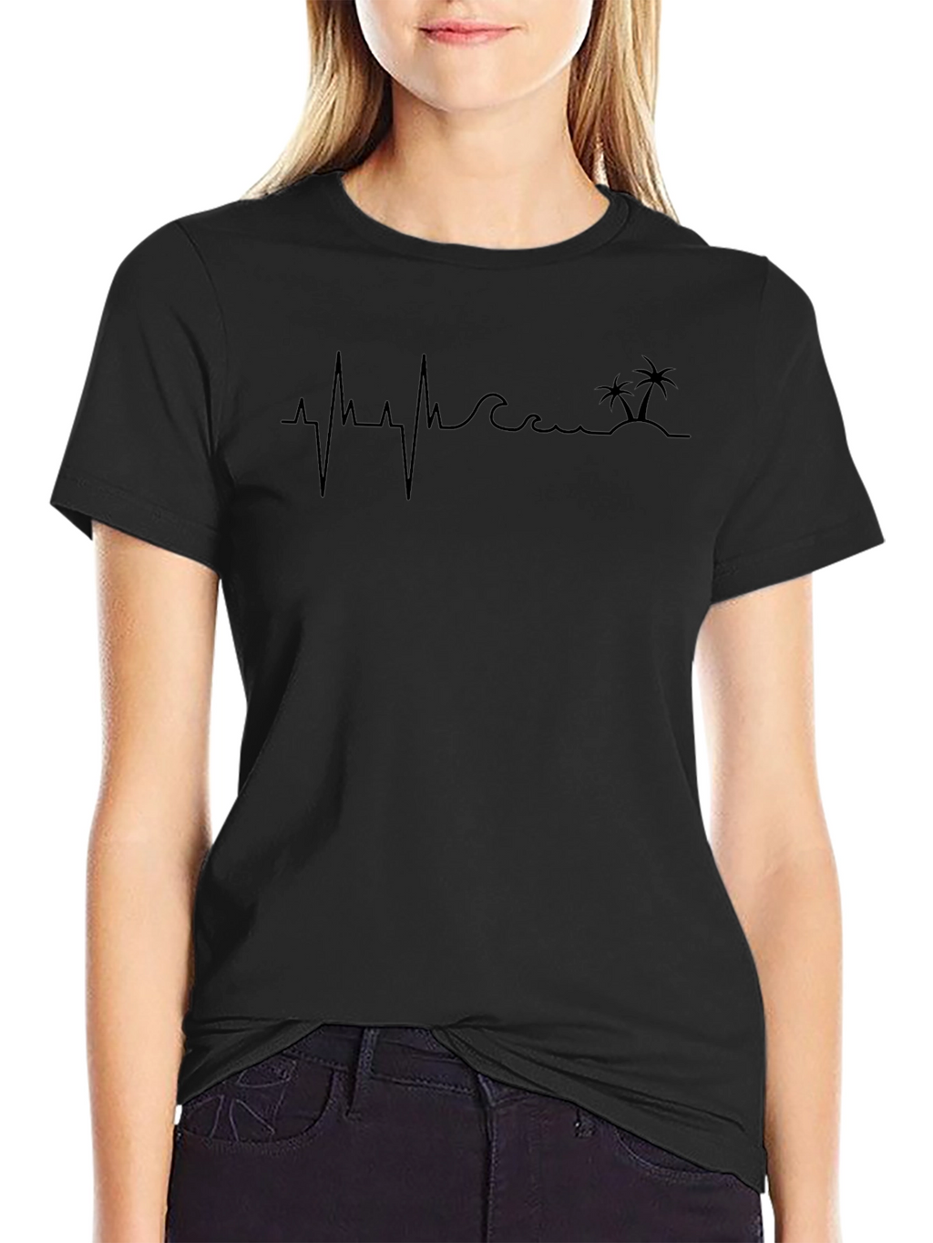 Beach Heartbeat Tee - Island Life
