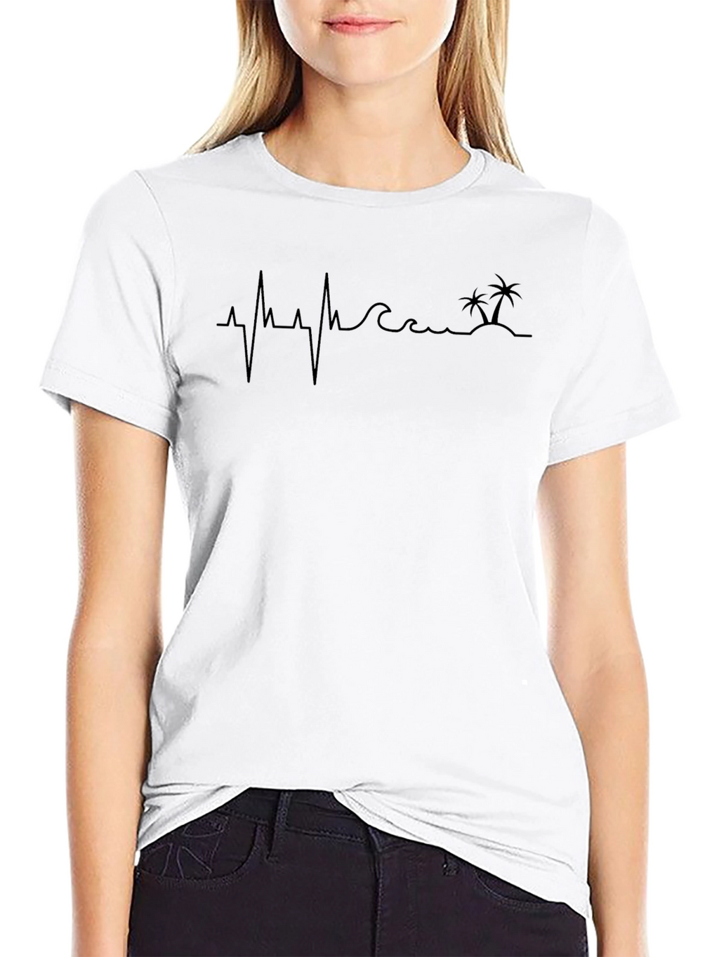 Beach Heartbeat Tee - Island Life