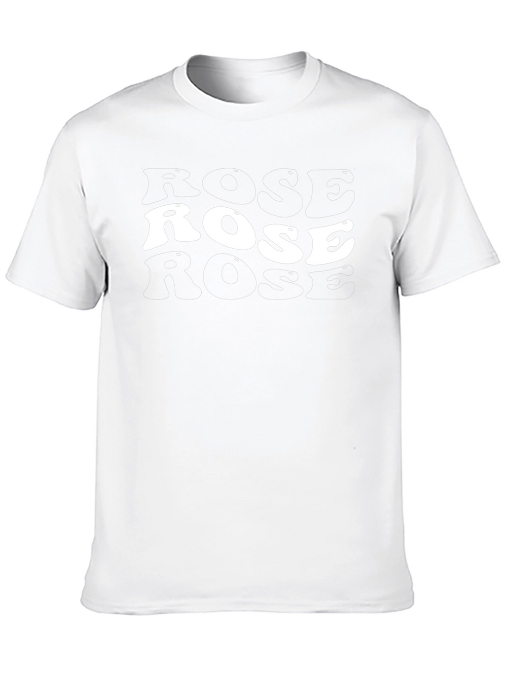 Trendy Rose Graphic Tee - Soft Cotton Blend