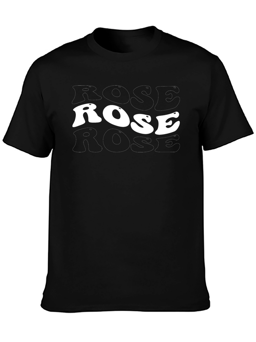 Trendy Rose Graphic Tee - Soft Cotton Blend