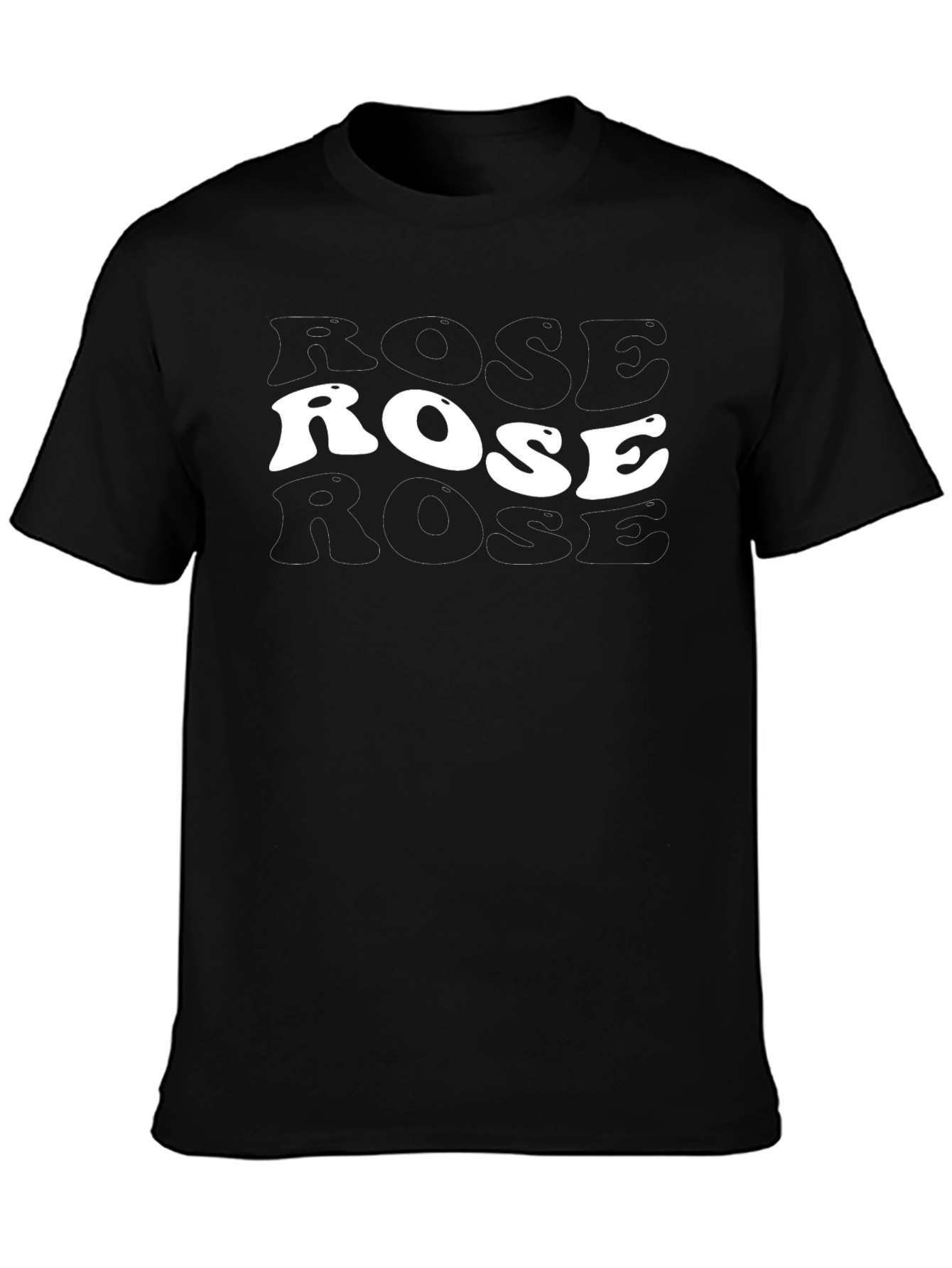 Trendy Rose Graphic Tee - Soft Cotton Blend