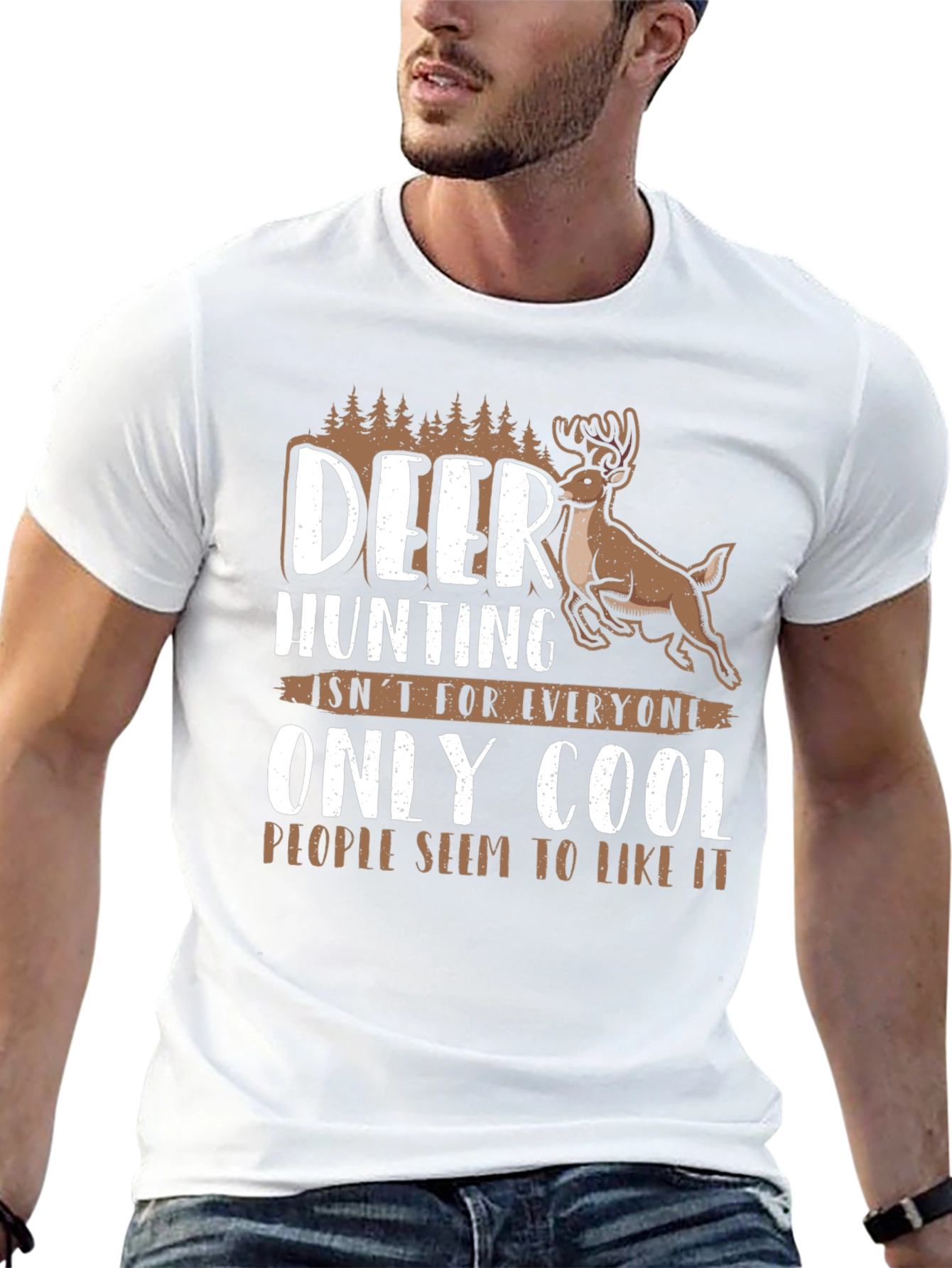 Deer Hunting Cool People Graphic Tee