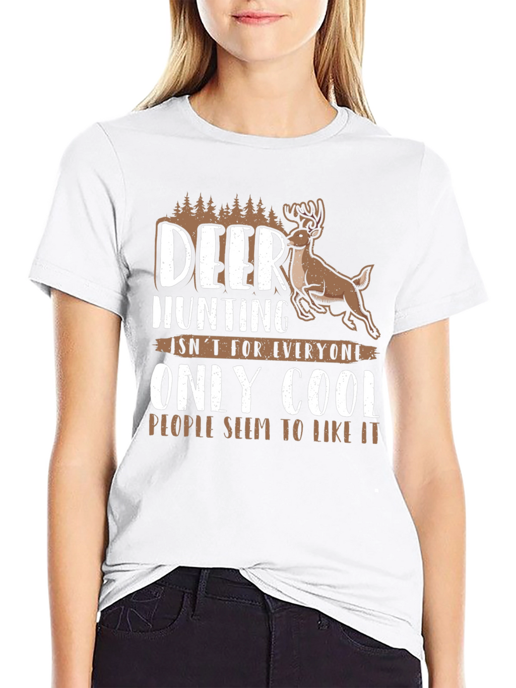 Deer Hunting Cool People Graphic Tee