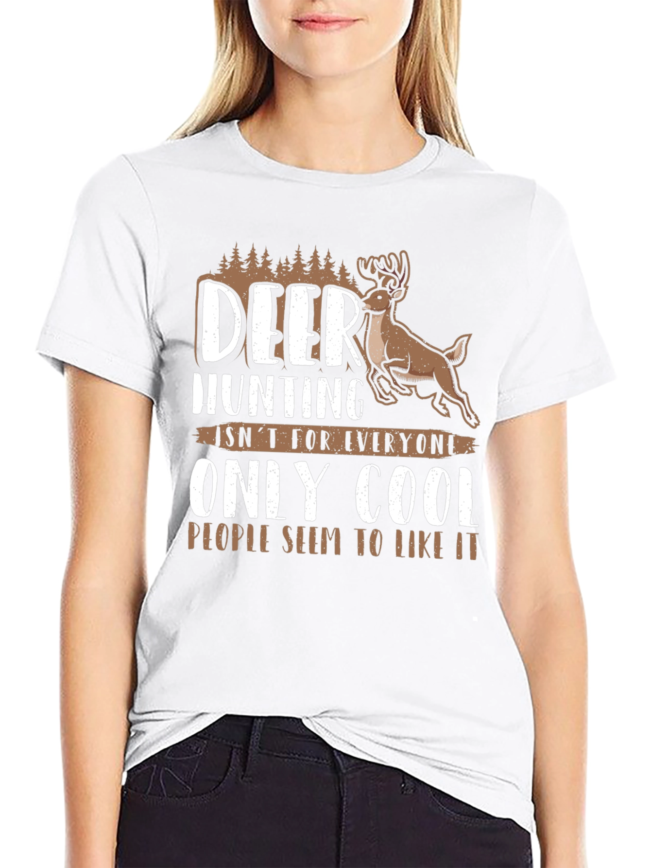 Deer Hunting Cool People Graphic Tee