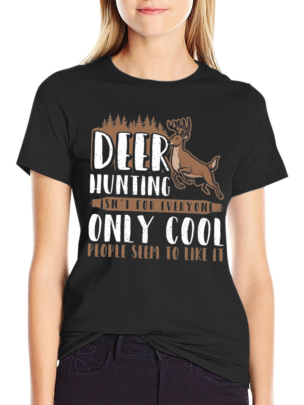Deer Hunting Cool People Graphic Tee