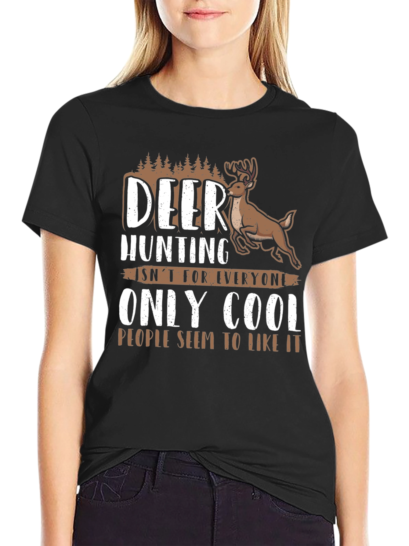 Deer Hunting Cool People Graphic Tee