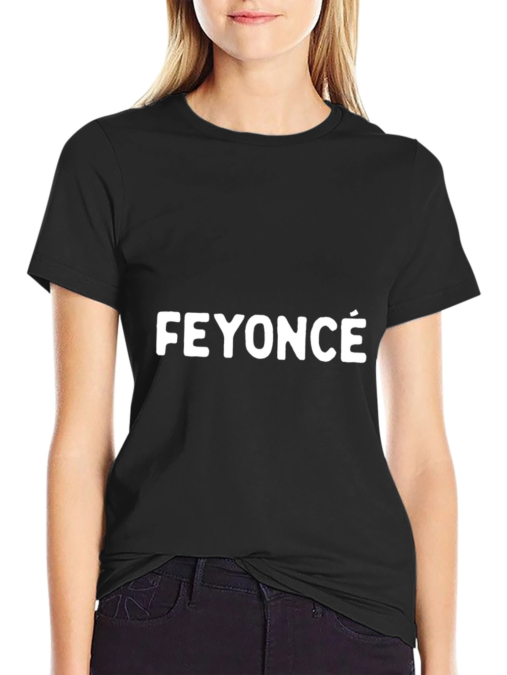 Feyoncé Graphic Tee - Black Cotton T-Shirt