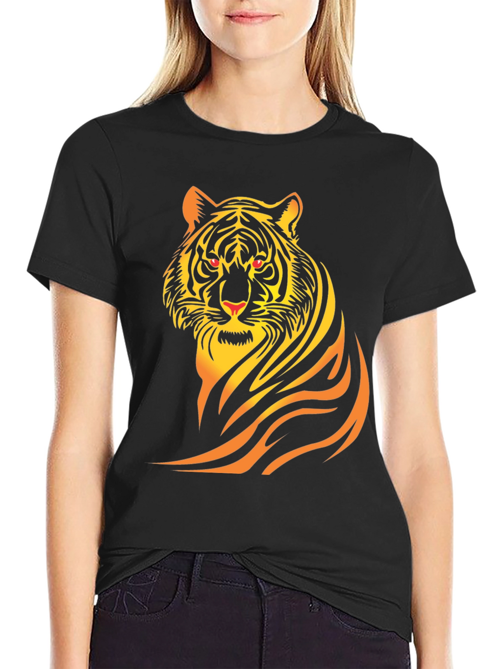 Bold Tiger Graphic T-Shirt