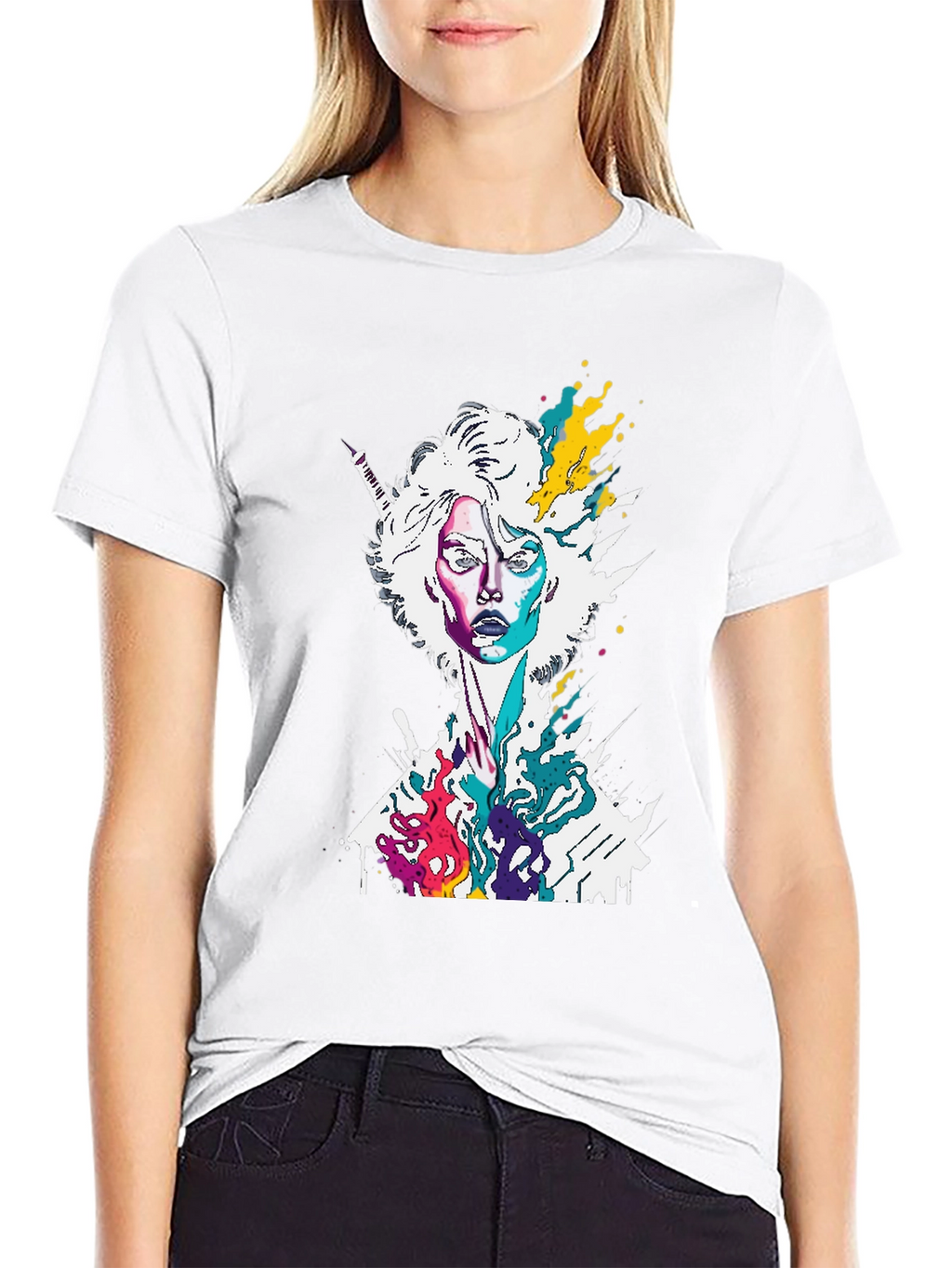 Abstract Art Womans T-Shirt - Graphic Tee