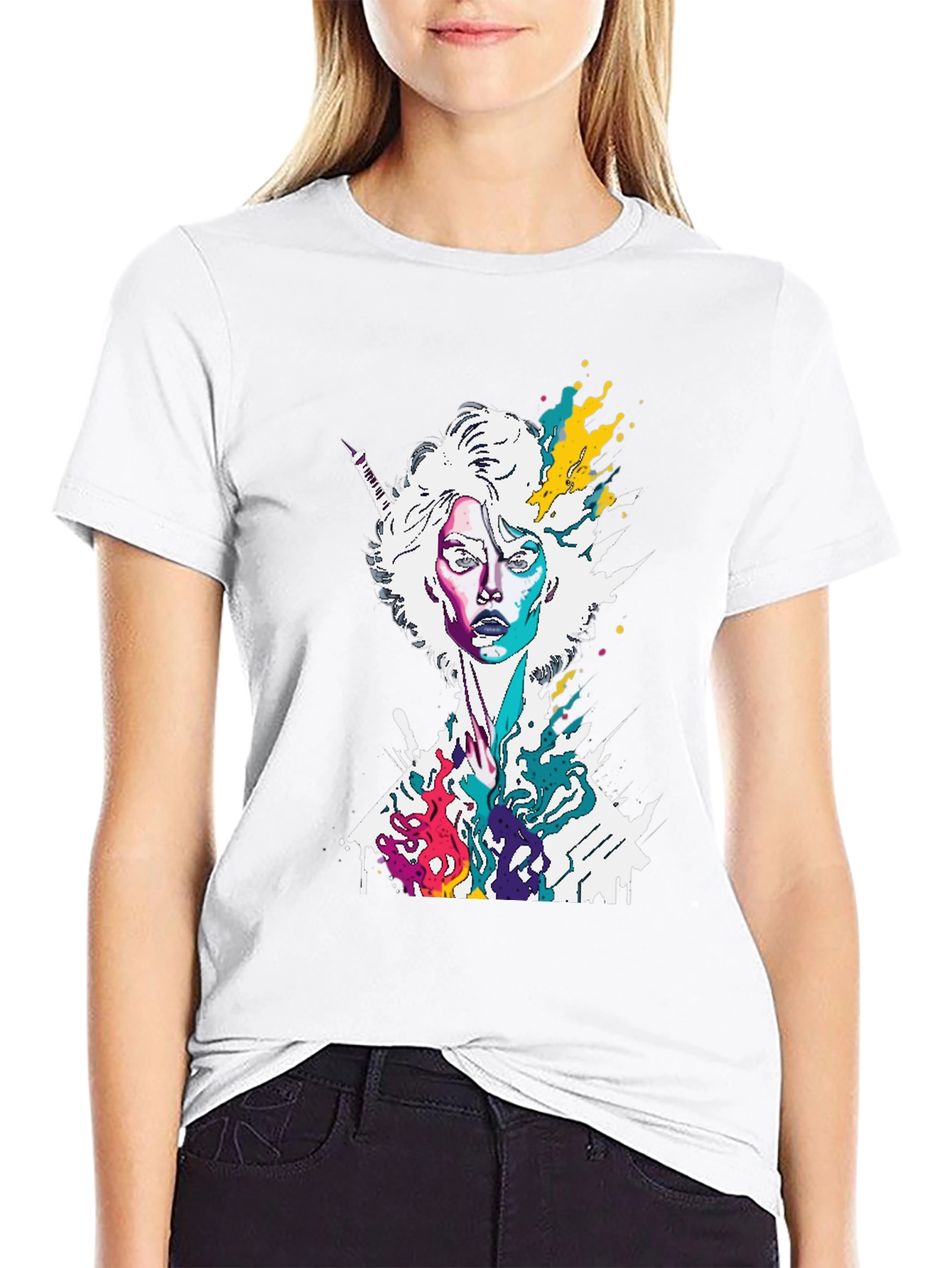 Abstract Art Womans T-Shirt - Graphic Tee