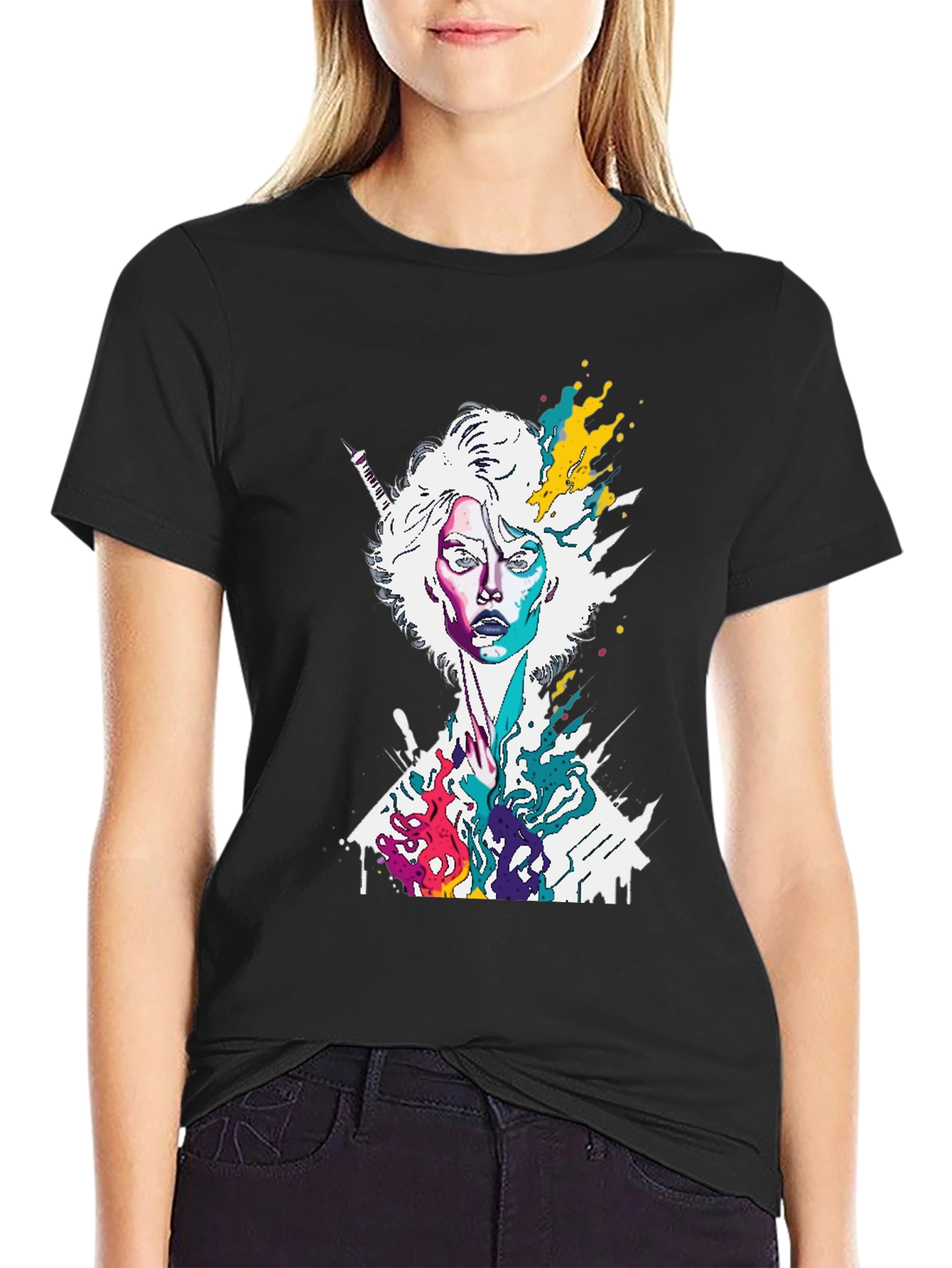 Abstract Art Womans T-Shirt - Graphic Tee