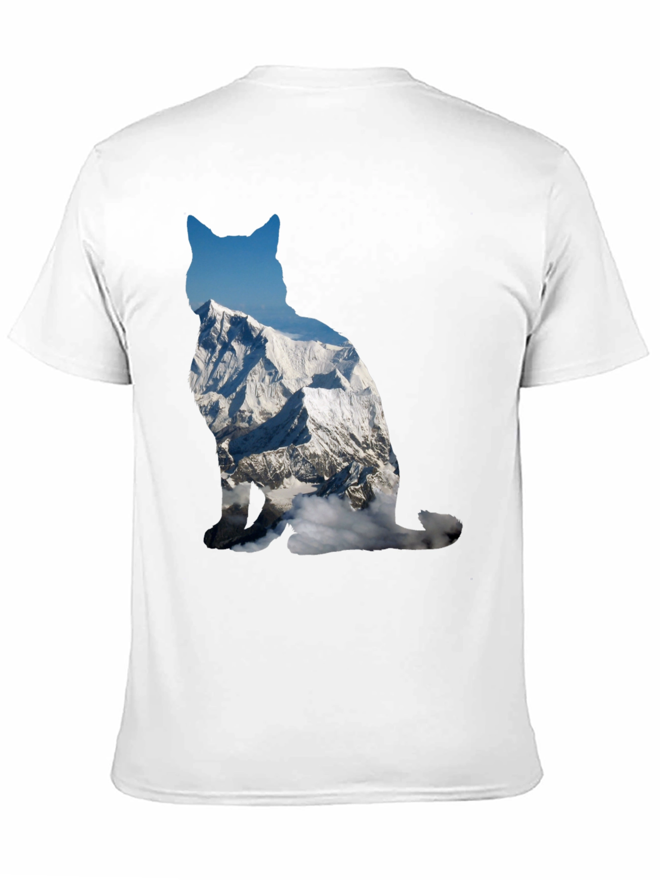 Mountain Cat Graphic Tee - Black