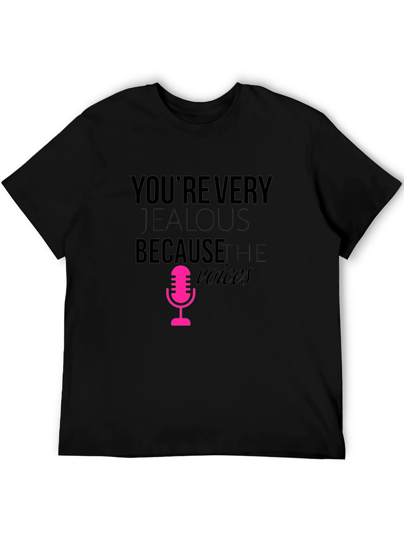Jealous Voices Black Graphic Tee