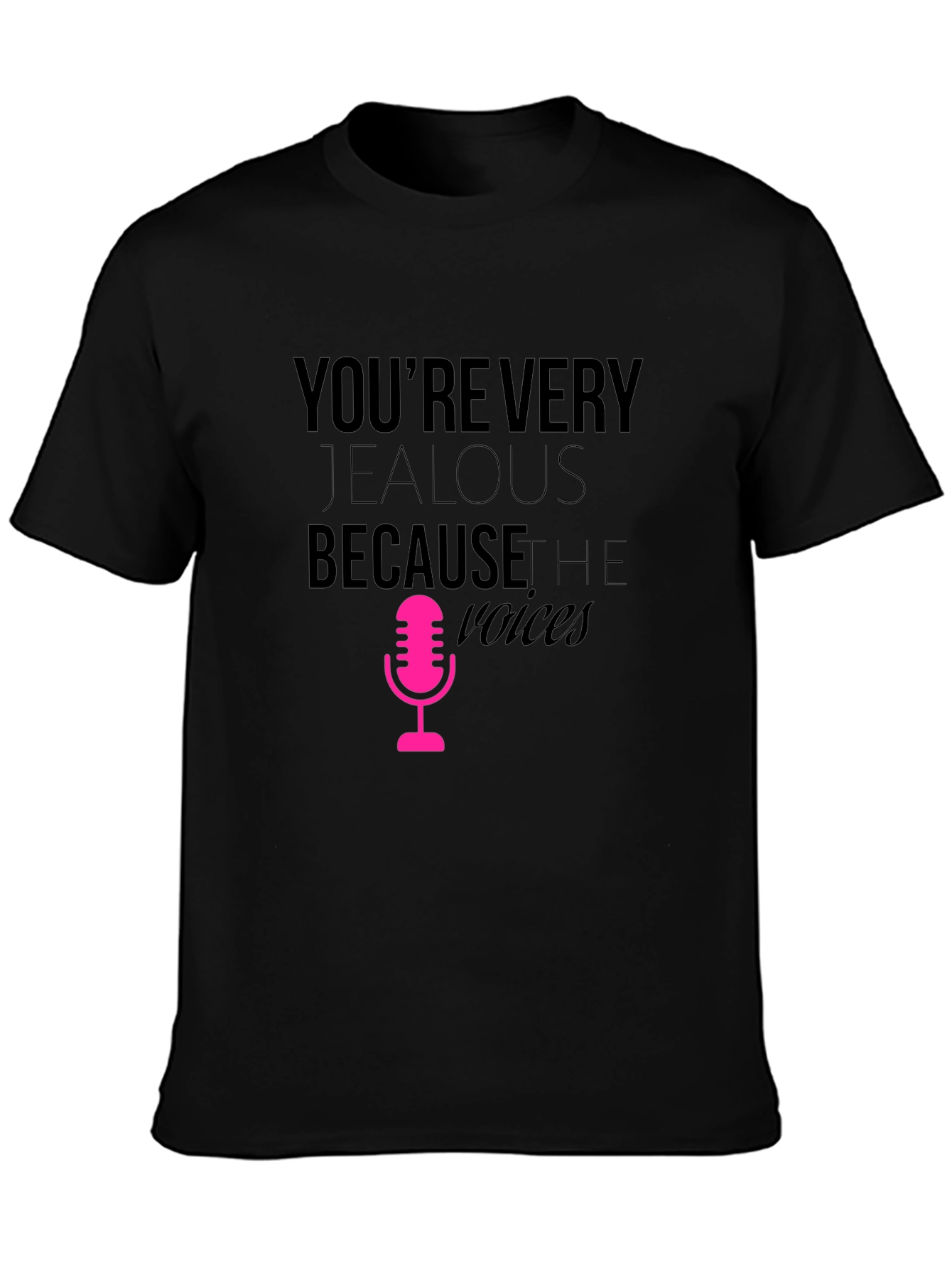 Jealous Voices Black Graphic Tee