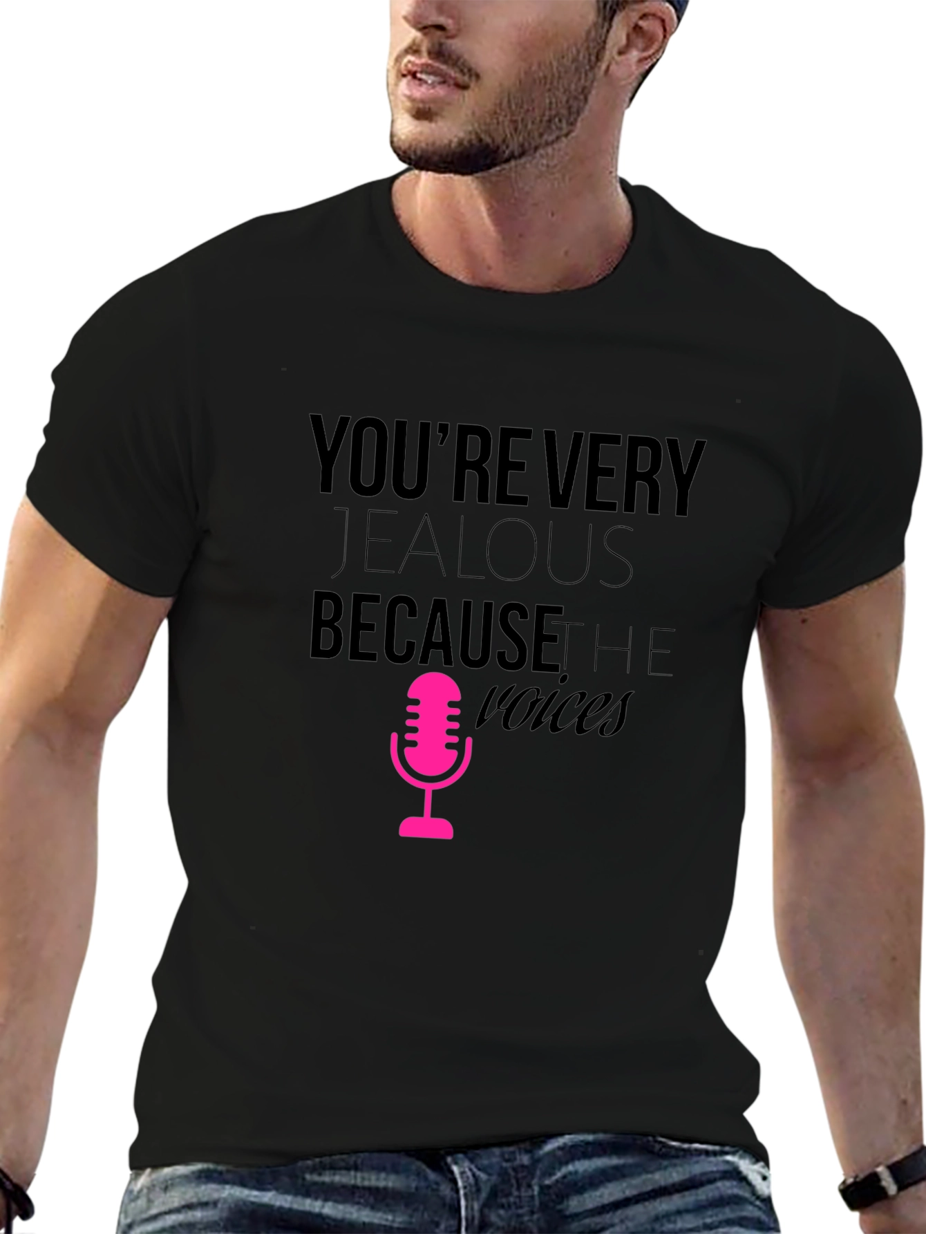 Jealous Voices Black Graphic Tee