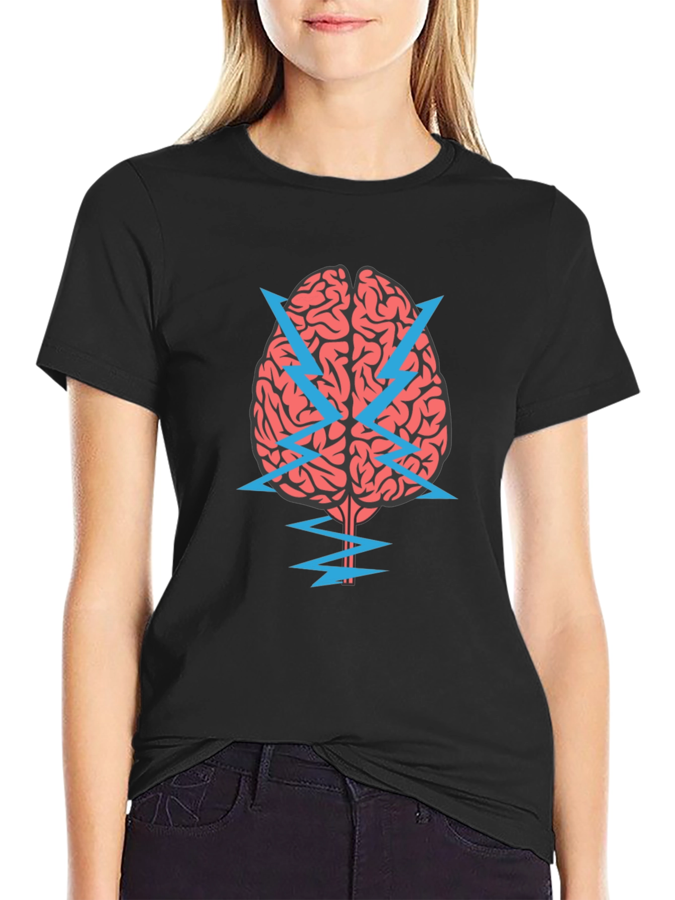 Brainstorm T-Shirt - Mens Black Graphic Tee