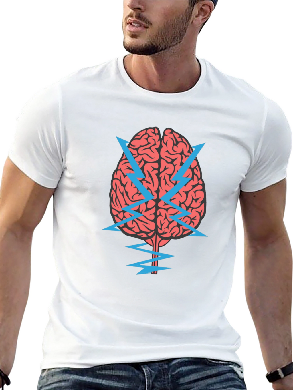 Brainstorm T-Shirt - Mens Black Graphic Tee