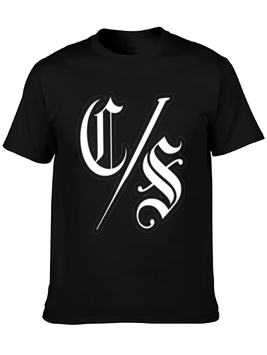 Black T-Shirt with White C/S Logo