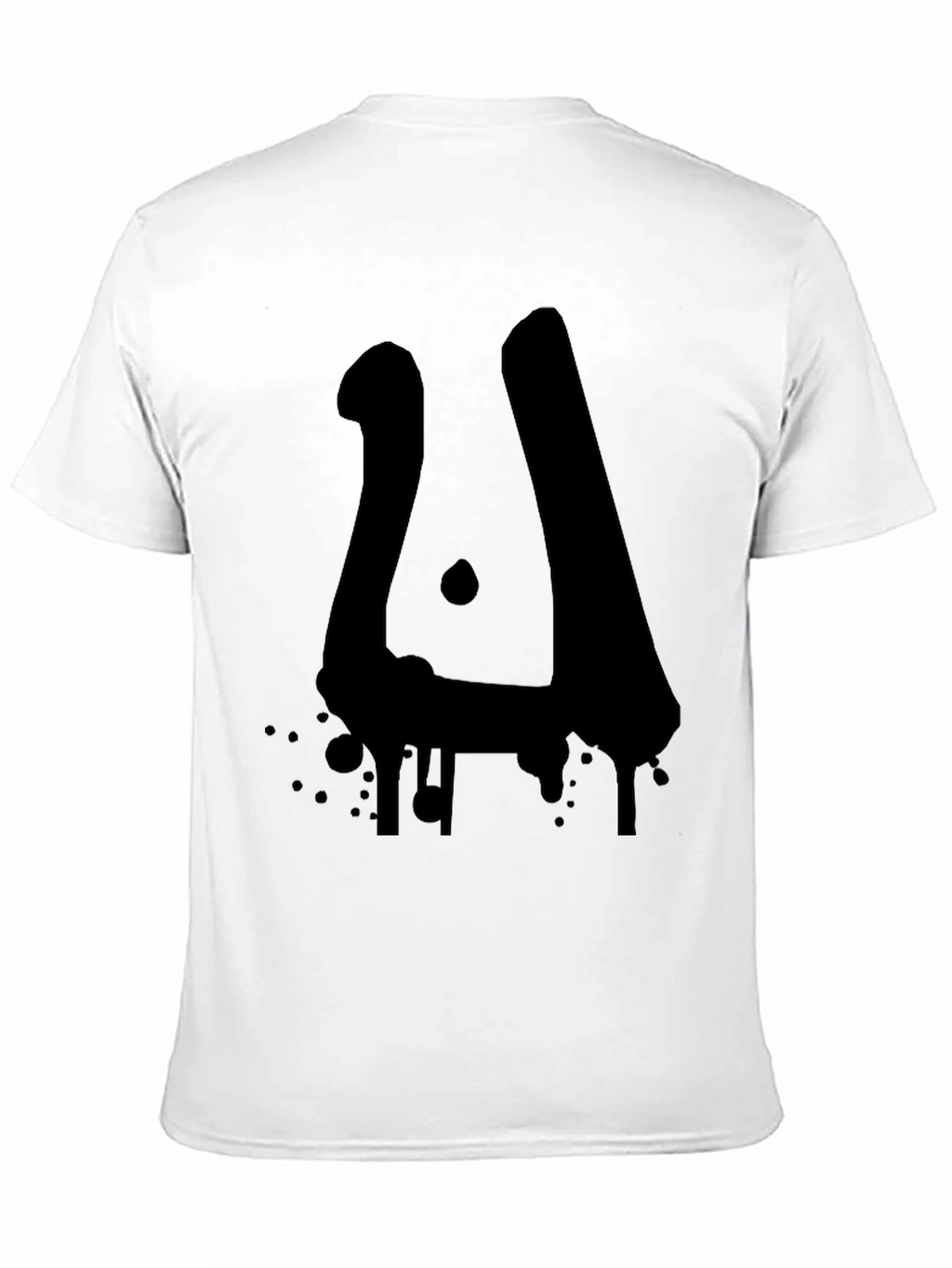 Abstract Drip Art Black T-Shirt