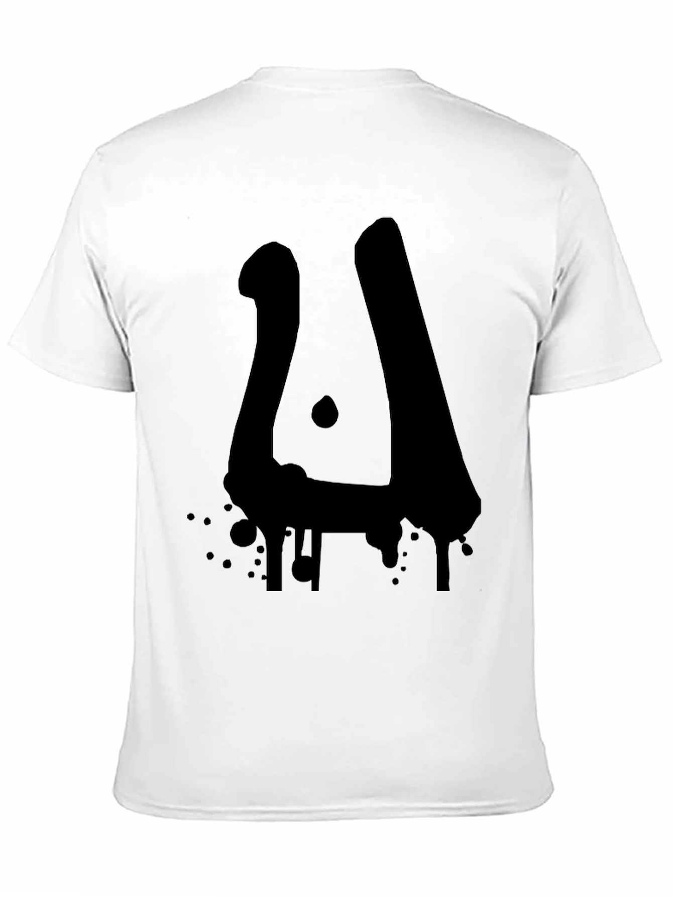 Abstract Drip Art Black T-Shirt
