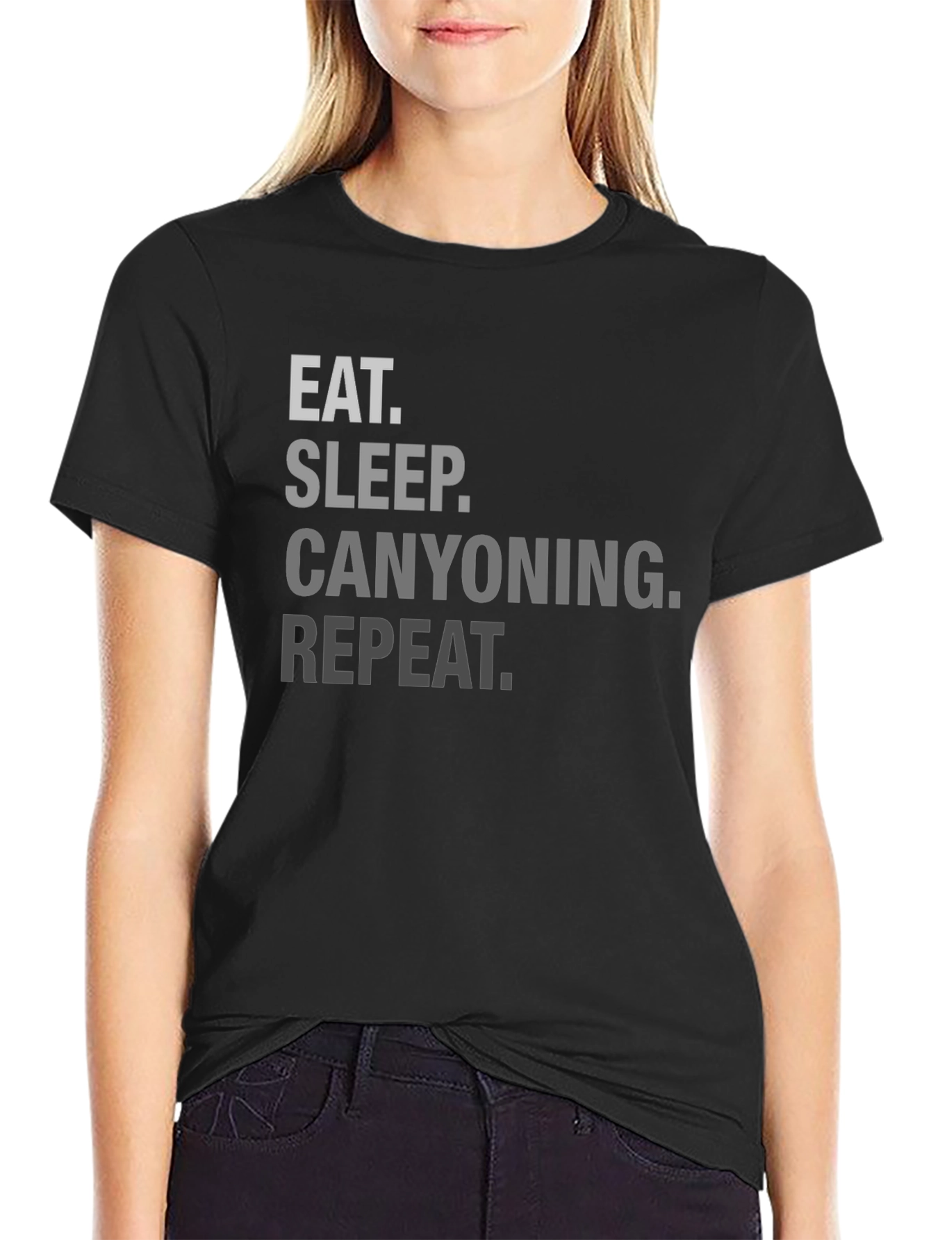 Eat Sleep Canyoning Repeat Graphic Tee