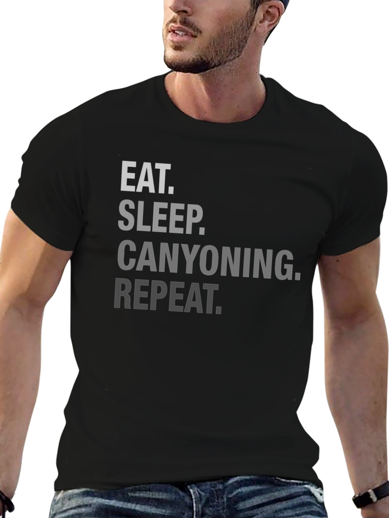 Eat Sleep Canyoning Repeat Graphic Tee