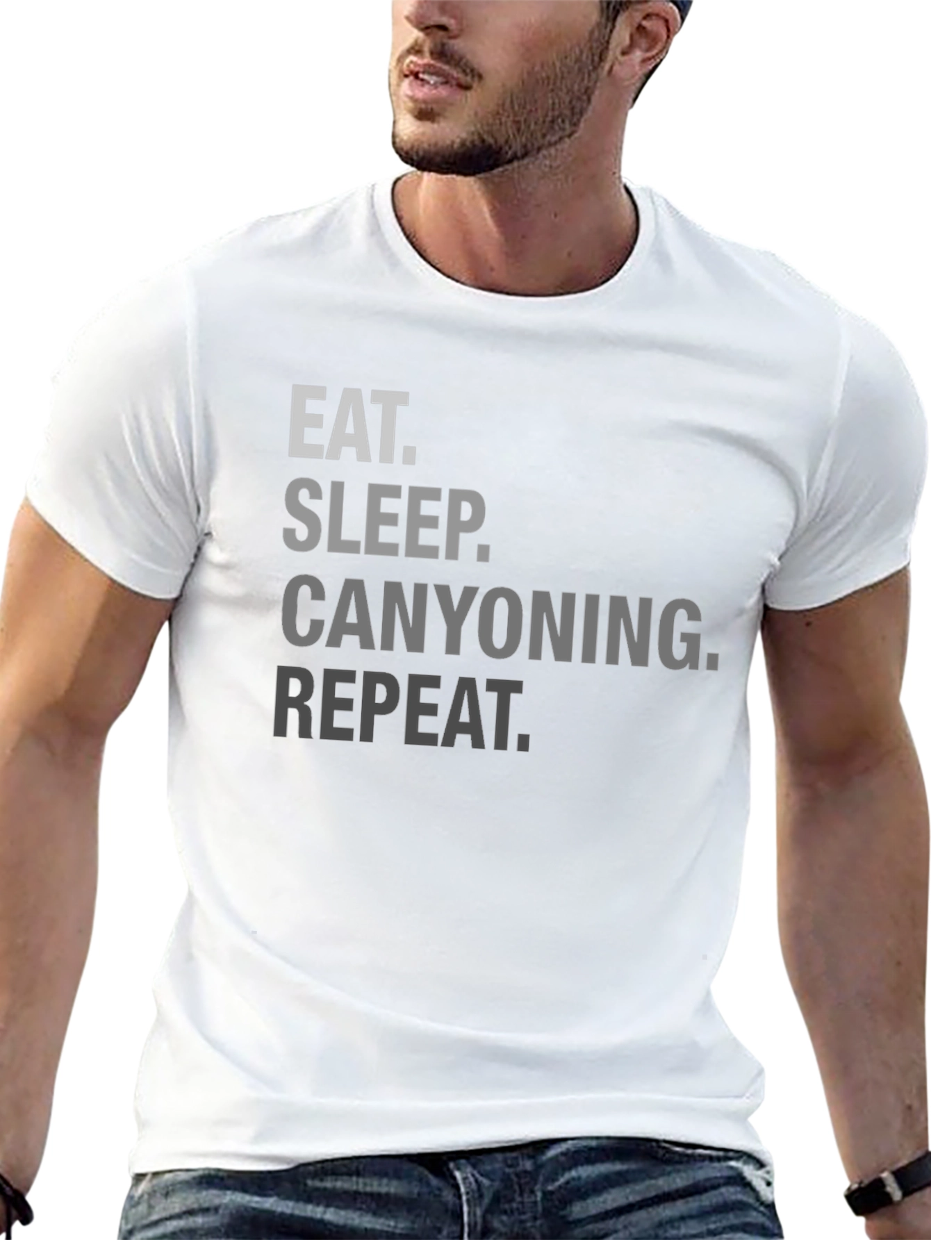 Eat Sleep Canyoning Repeat Graphic Tee