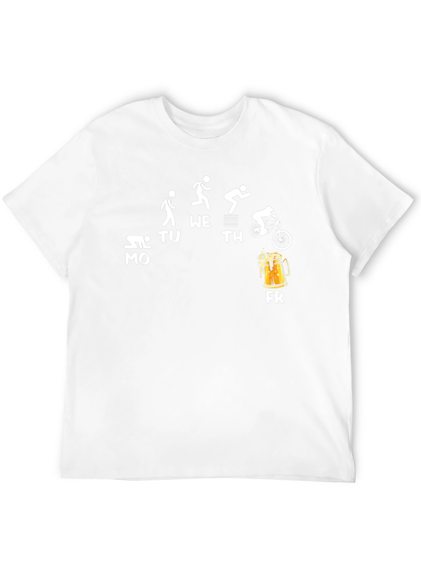 Workout Week Black T-Shirt: Gym to Beer