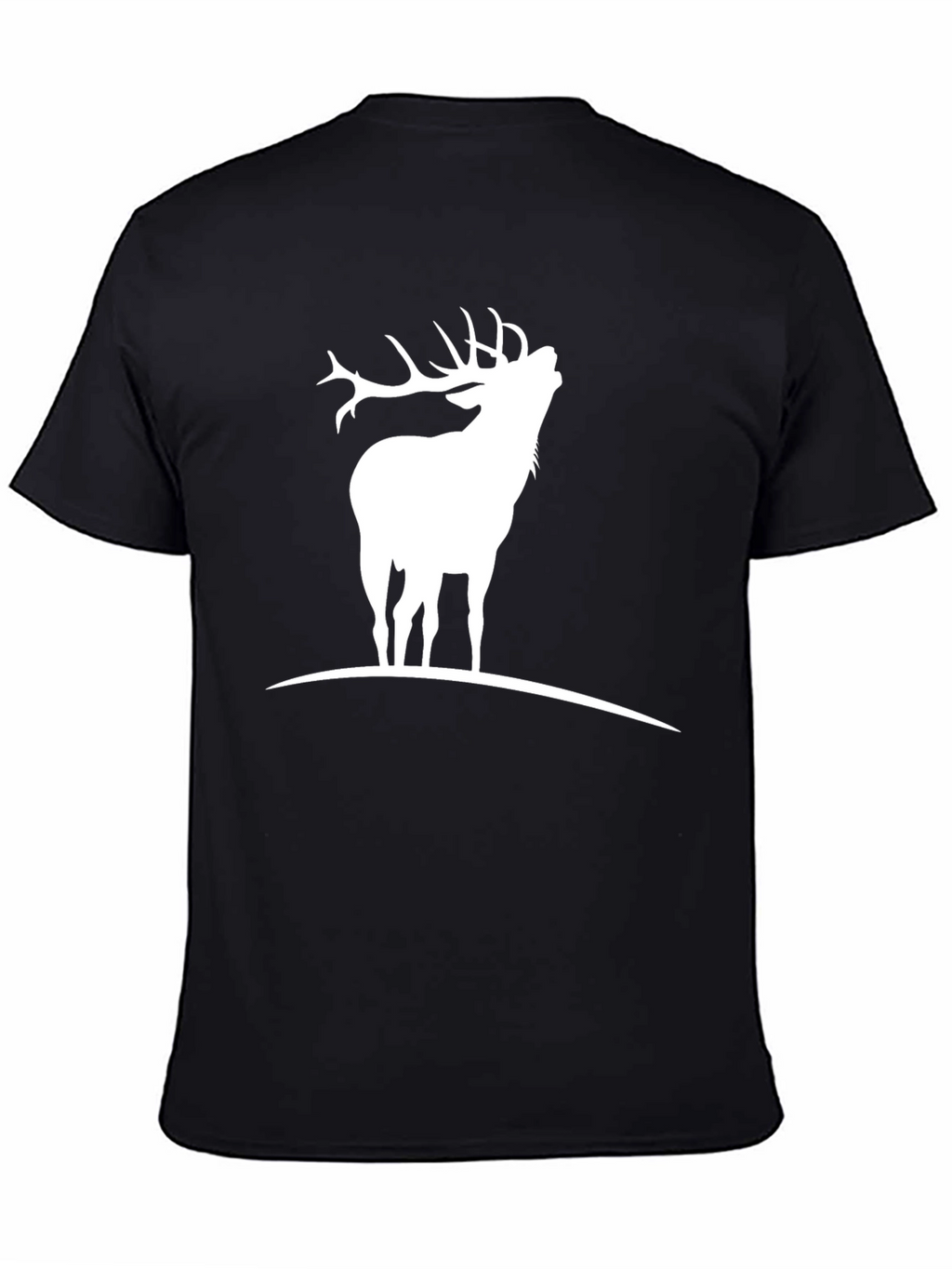 Black Deer Silhouette Graphic Tee