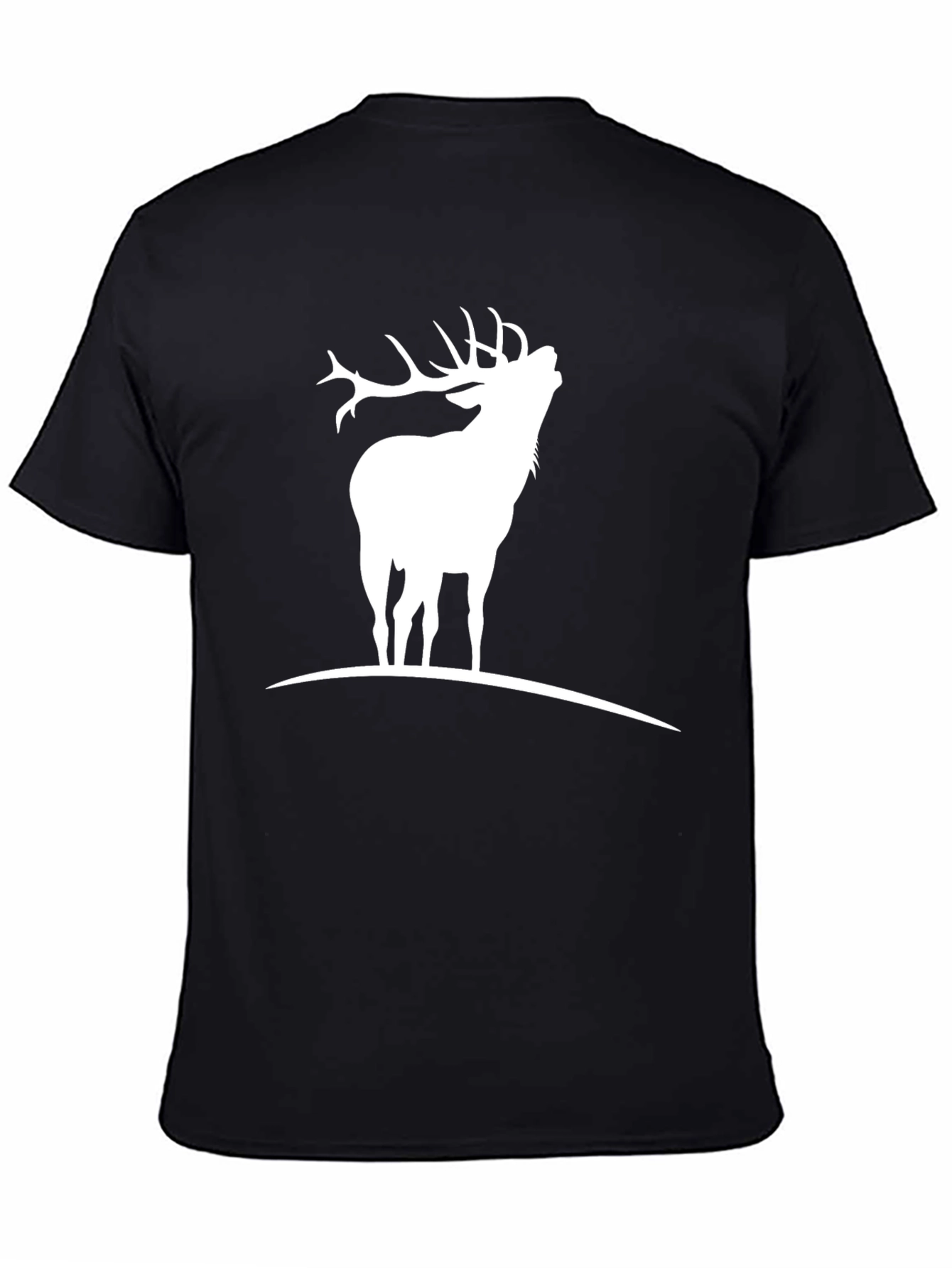 Black Deer Silhouette Graphic Tee