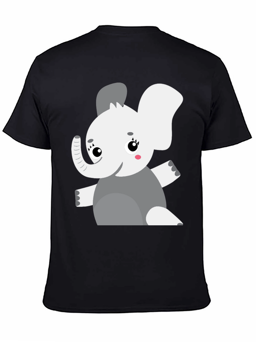Elephant Graphic Tee - Cute Cartoon Animal Shirt