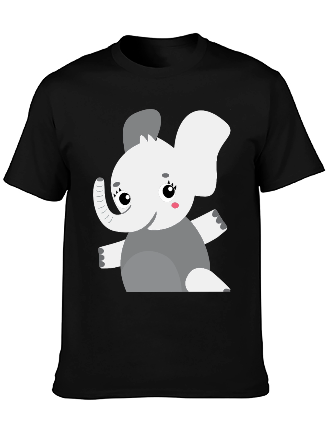 Elephant Graphic Tee - Cute Cartoon Animal Shirt