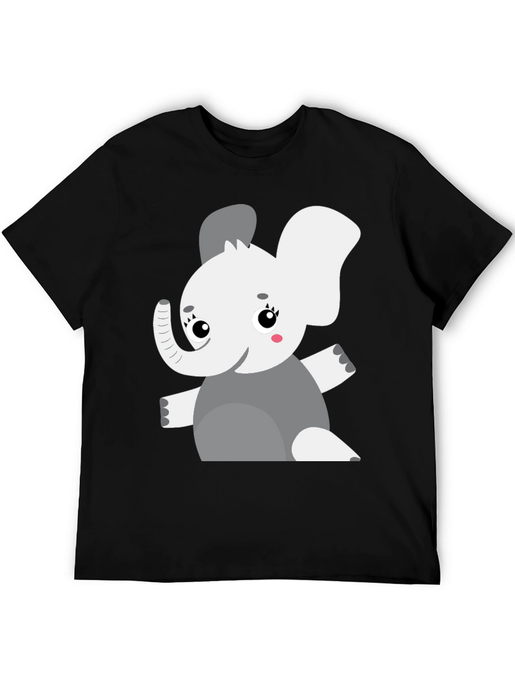 Elephant Graphic Tee - Cute Cartoon Animal Shirt