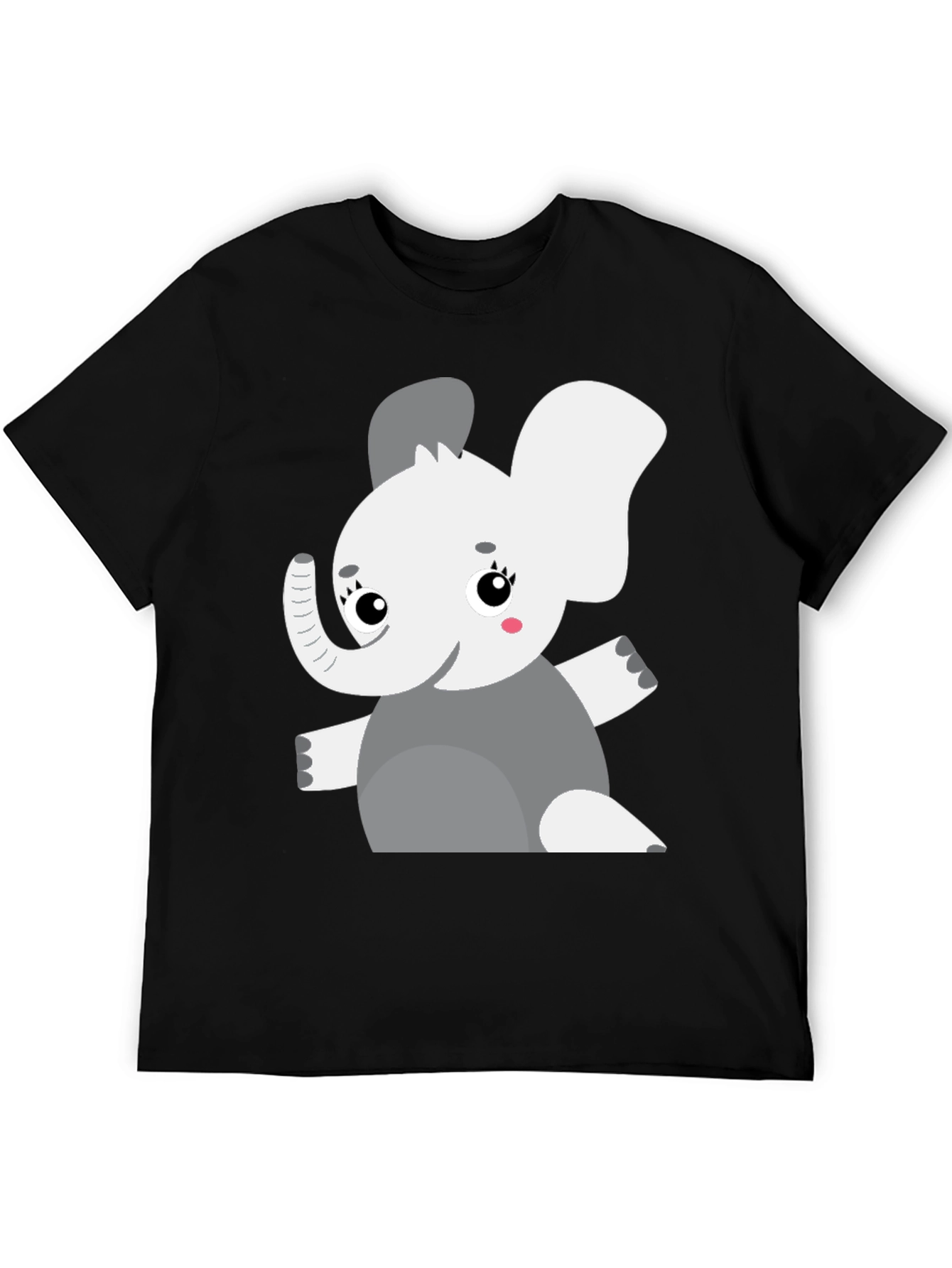 Elephant Graphic Tee - Cute Cartoon Animal Shirt