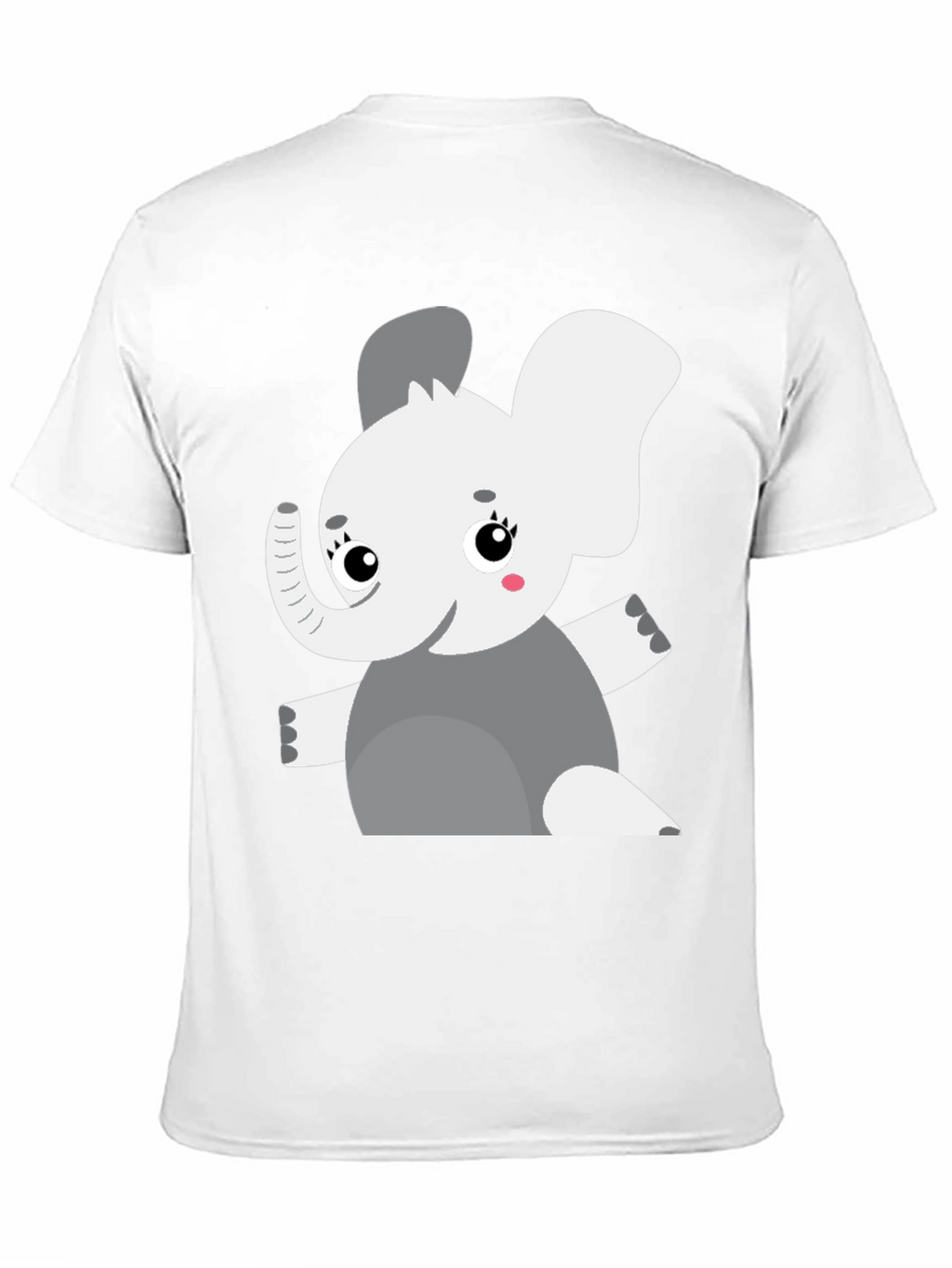 Elephant Graphic Tee - Cute Cartoon Animal Shirt