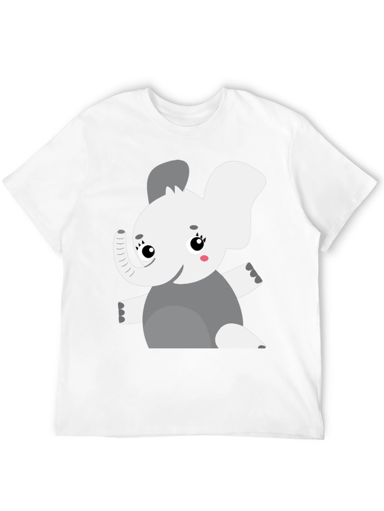Elephant Graphic Tee - Cute Cartoon Animal Shirt