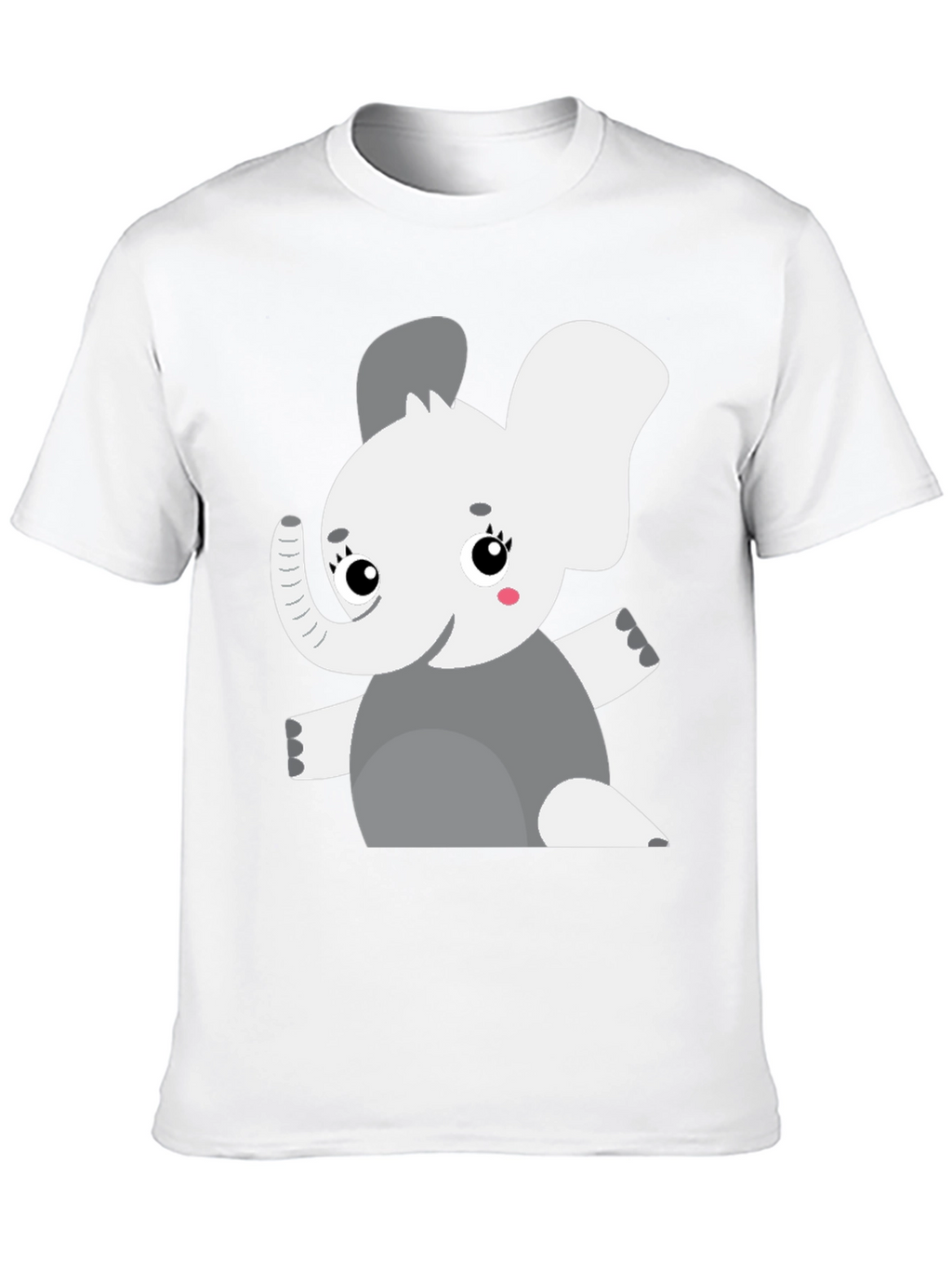 Elephant Graphic Tee - Cute Cartoon Animal Shirt