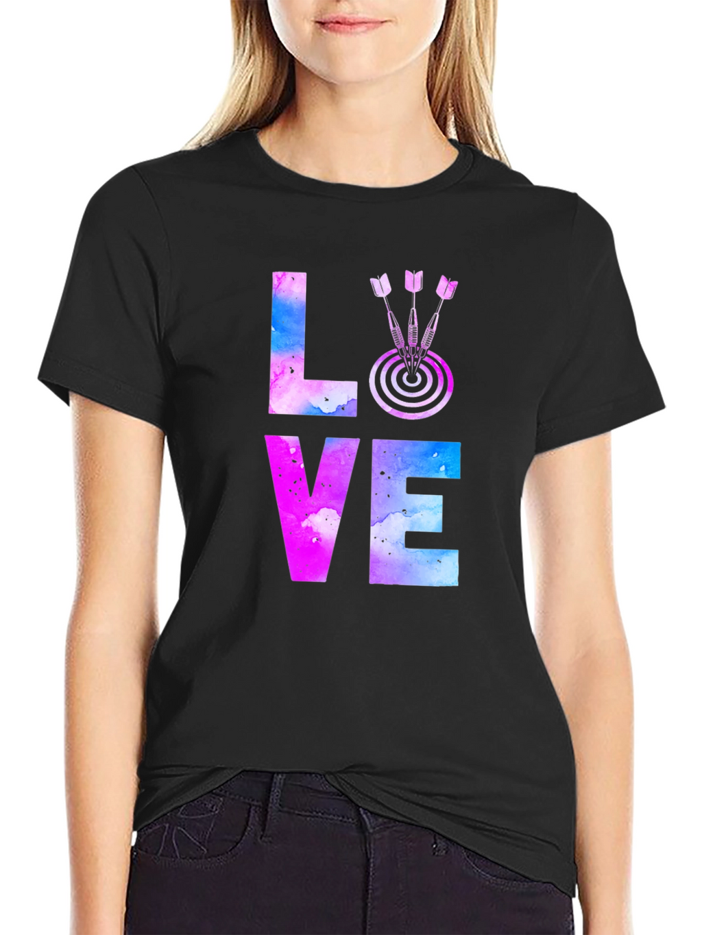 Love Darts Graphic Tee - Stylish Unisex T-Shirt