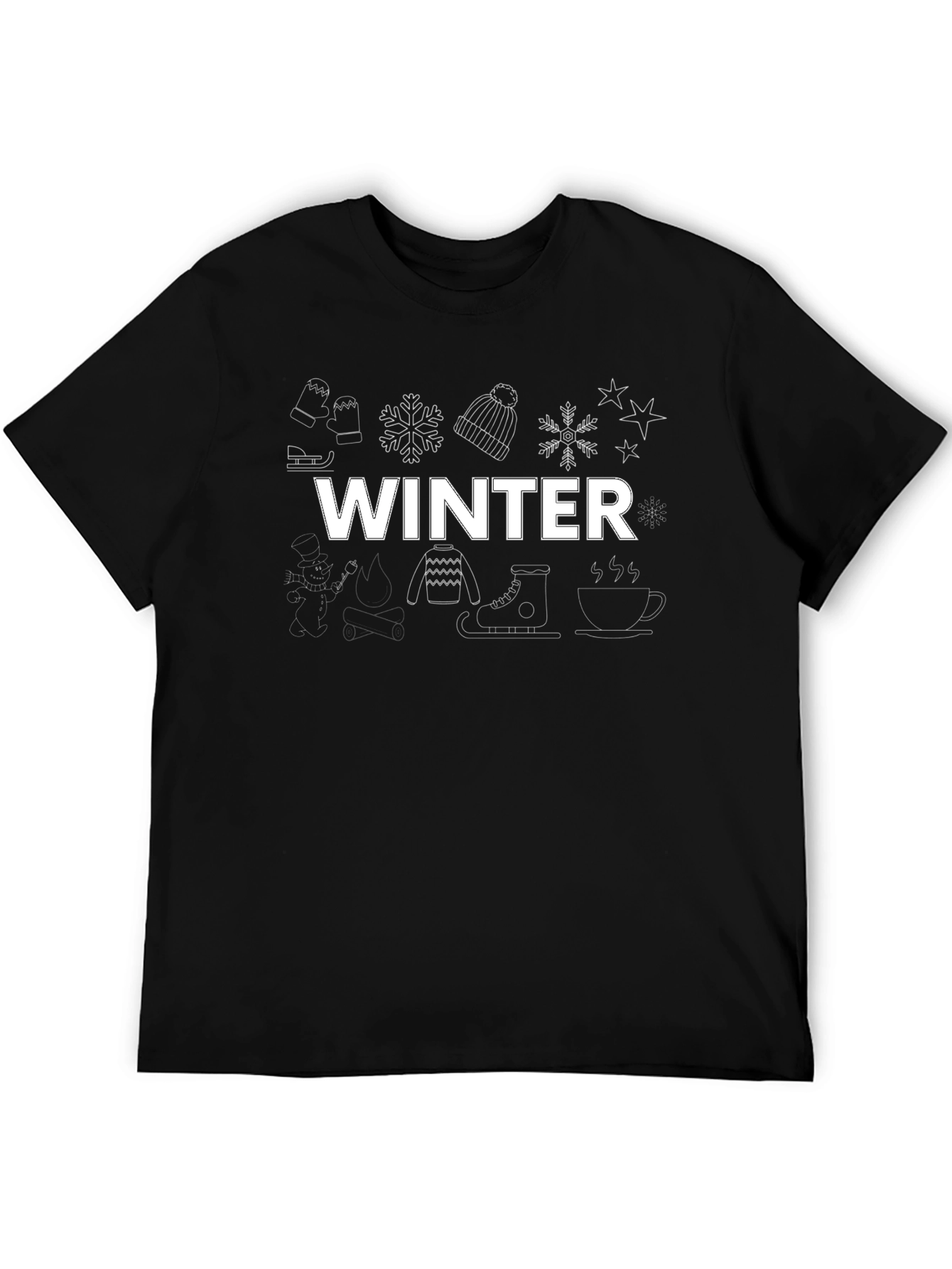 Winter Theme Graphic T-Shirt