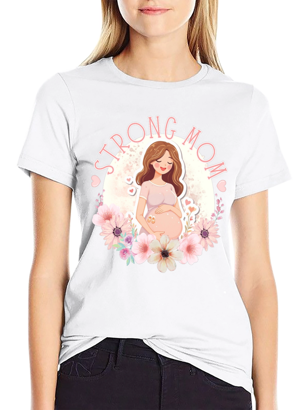 Strong Mom T-Shirt - Pregnancy Gift