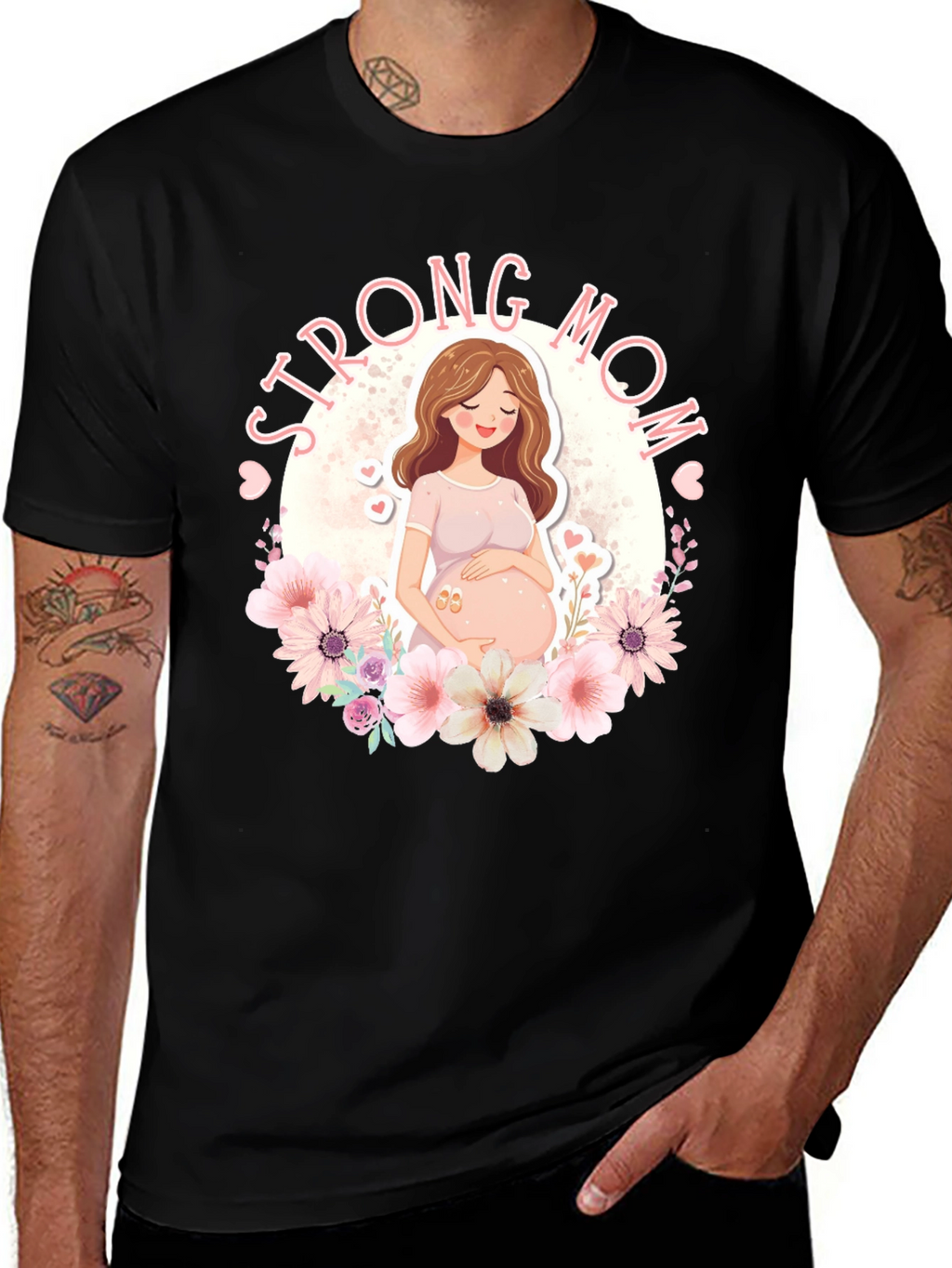 Strong Mom T-Shirt - Pregnancy Gift