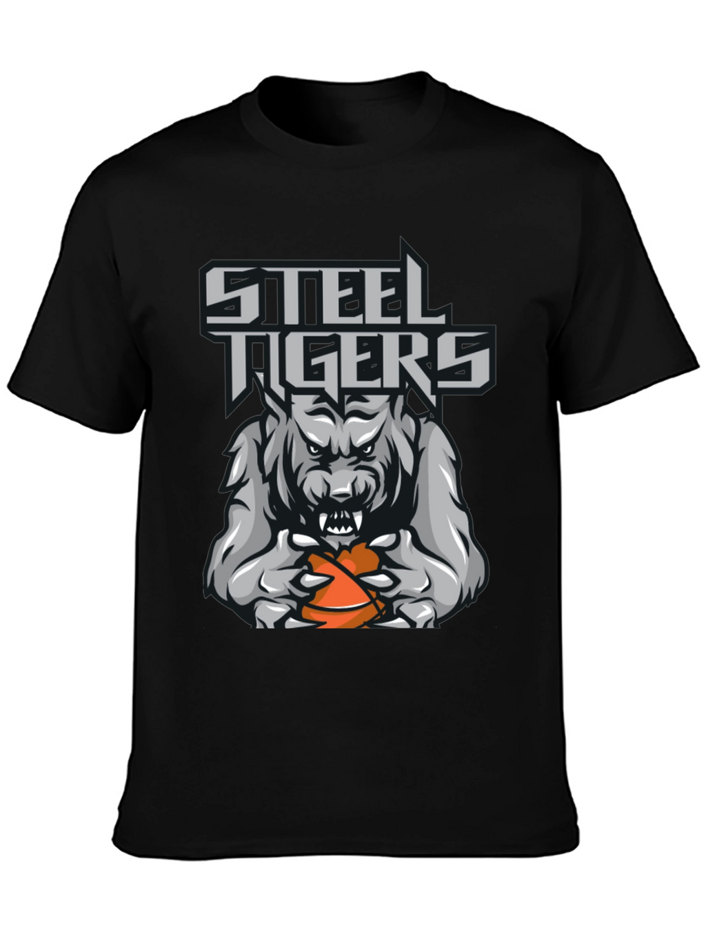 Steel Tigers Basketball Graphic T-Shirt