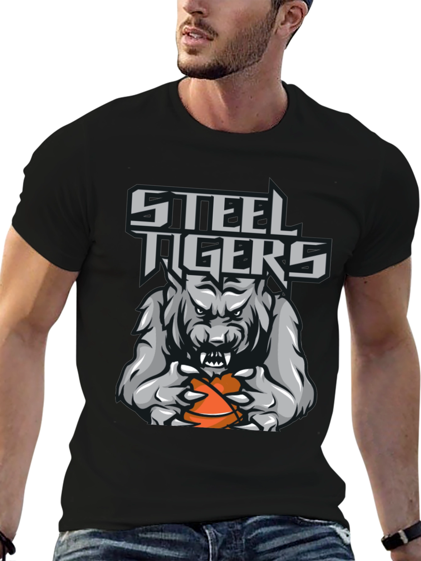 Steel Tigers Basketball Graphic T-Shirt