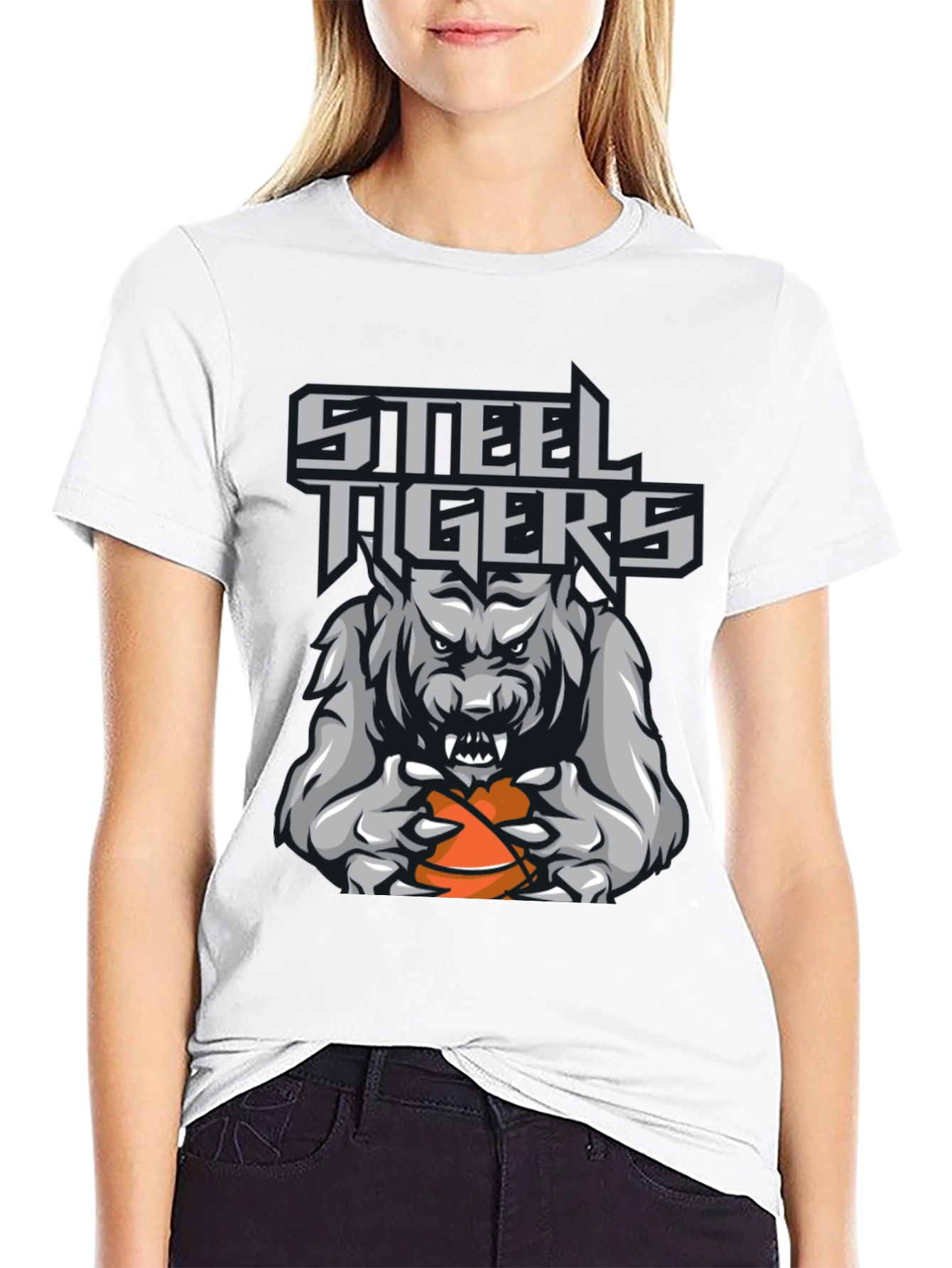 Steel Tigers Basketball Graphic T-Shirt
