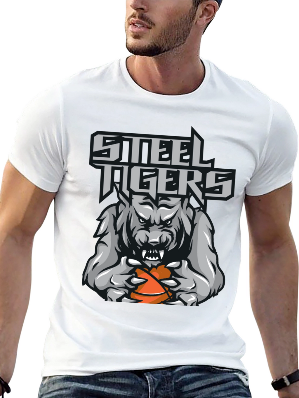 Steel Tigers Basketball Graphic T-Shirt